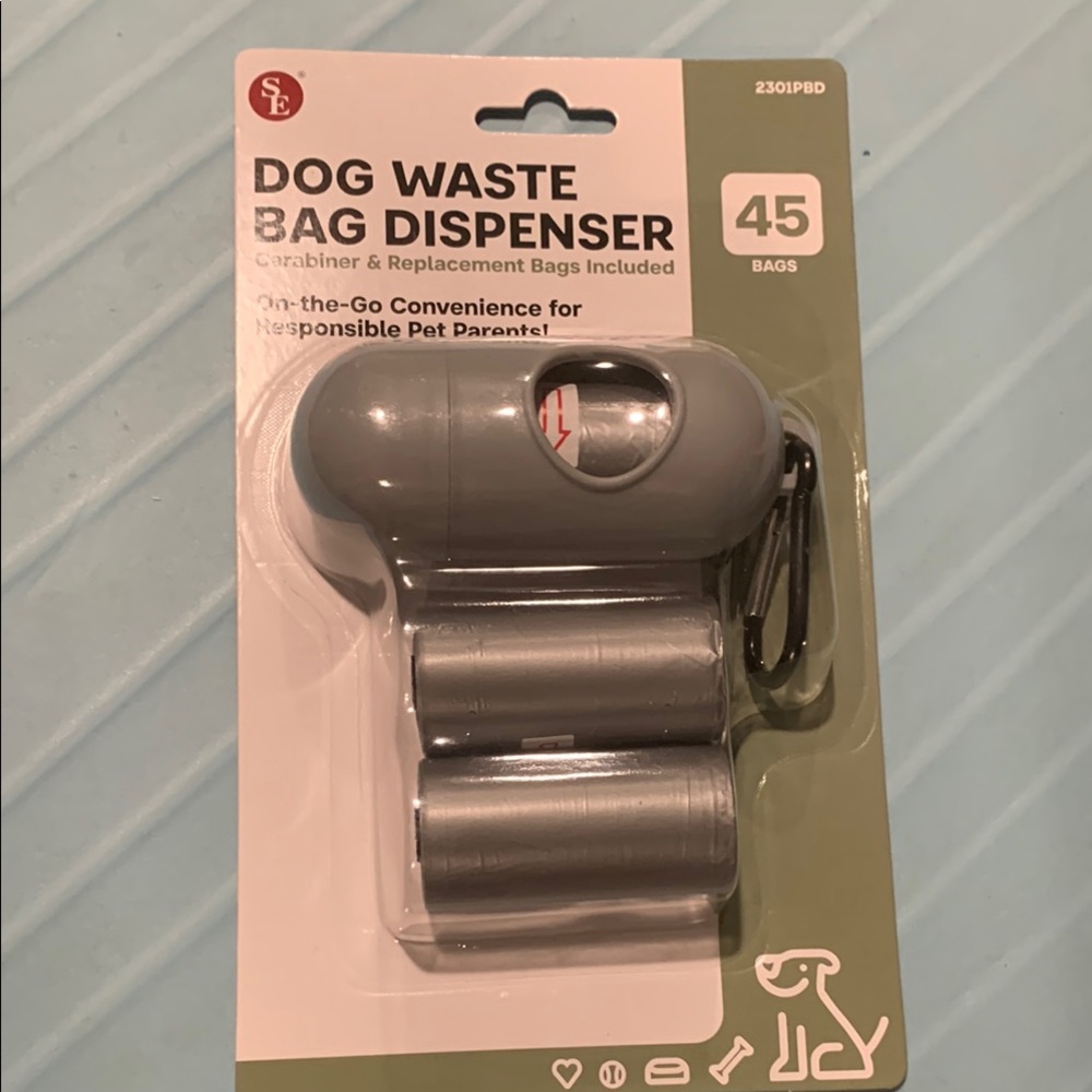 Dog Waste Bag Dispenser - Gray
